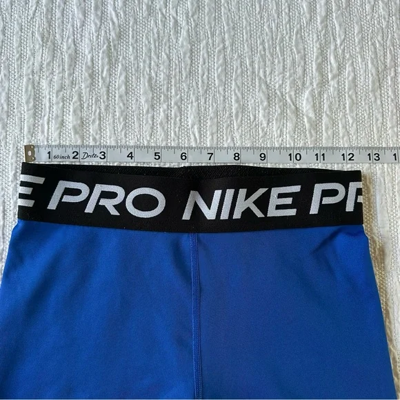 Girls Nike Blue Pro Shorts - Picture 2 of 6